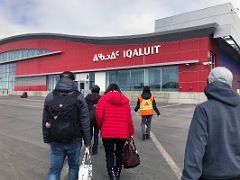 08B Passengers Walk To Iqaluit Airport Terminal Building Baffin Island Nunavut Canada For Floe Edge Adventure